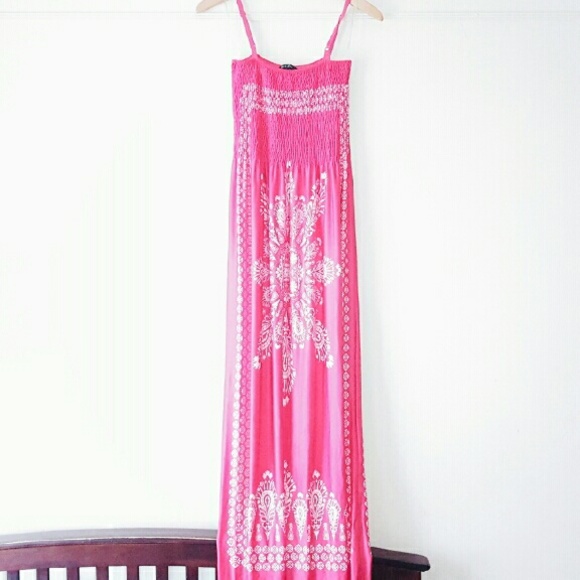 Floral Maxi Spaghetti Straps Dress