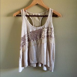cream colored top - S