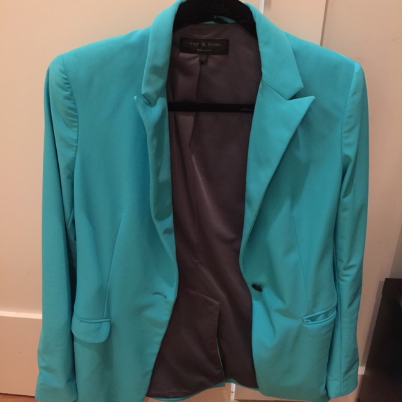 neon blue blazer