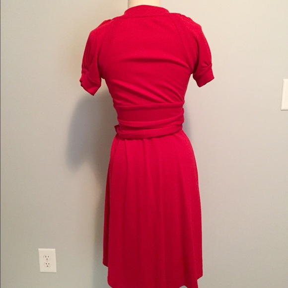 SOLD! Gorgeous! DVF Wool Knit True Wrap Dress, 2 - Picture 3 of 4