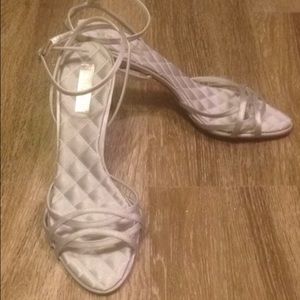 BCBGeneration Silver Cocktail Sandal