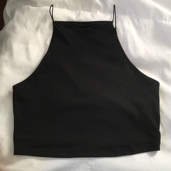 Black crop top