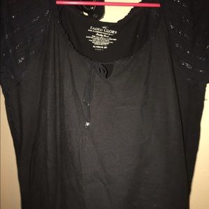 This is a very black blouse, the lighting off on 1