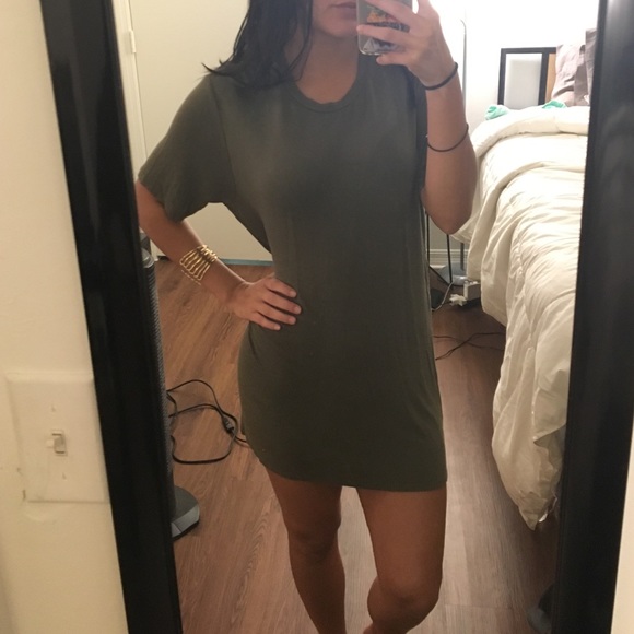 Olive green dress