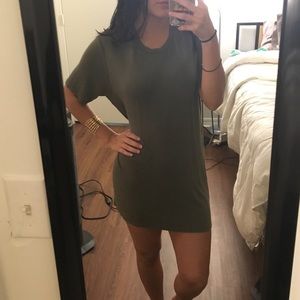 Olive green dress