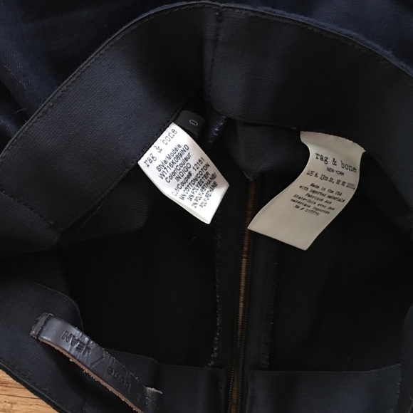 SOLD Rag and Bone Georgie indigo pants size 0 - Picture 4 of 4