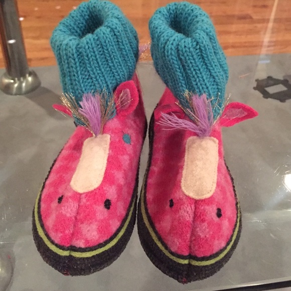 Garnet hill pony slippers