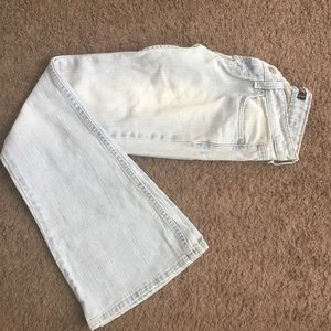 Levi light washed flare jeans "too super low 524"