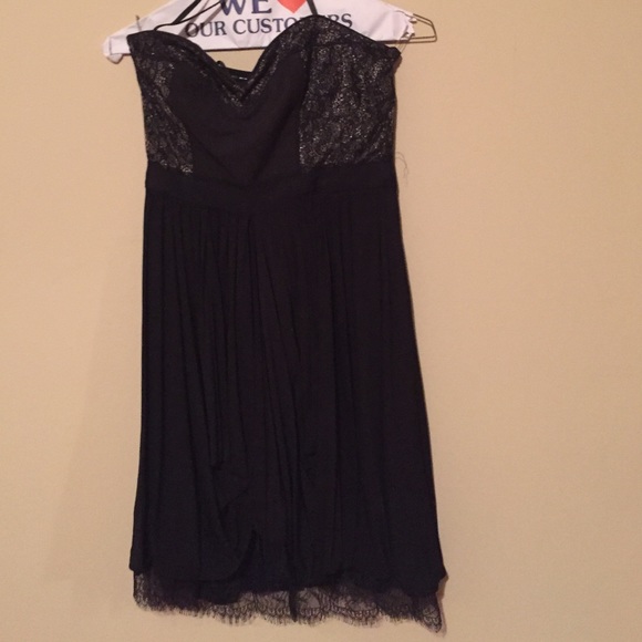 Bcbg strapless little black dress