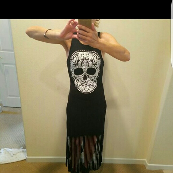 Skull tank dress