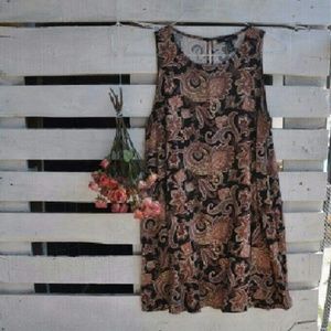 Paisley tank dress