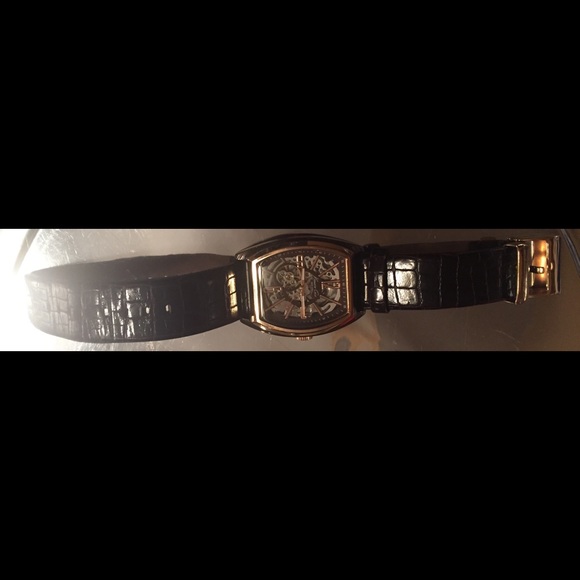 Kenneth Cole brown leather watch