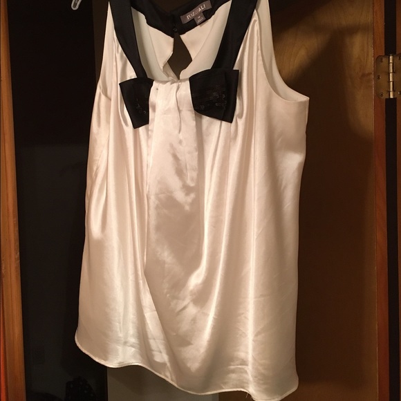 Black and White Bow Shirt