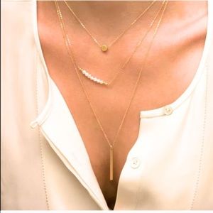 Triple strand necklace