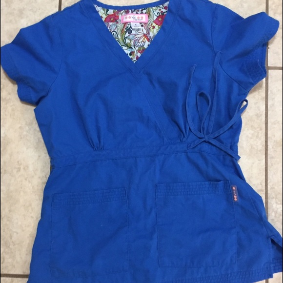 Koi Scrub Top
