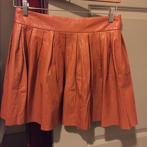 Brand New Alice + Olivia Leather Skirt