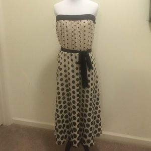Strapless Polka Dot dress