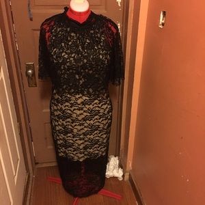Sexy cape lace dress!