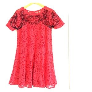 Free People Coral Lace Dress