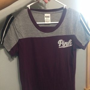 VS PINK Maroon Tee