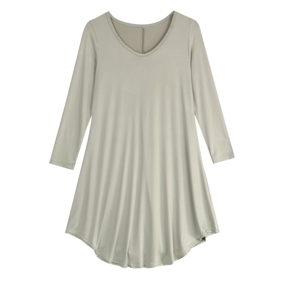 Sage Green Fall Flowy Dress 🍂🍁🍃 - Picture 2 of 4