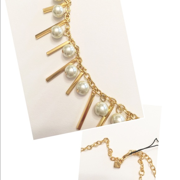 NWT Rebecca Minkoff 12K gold pearl necklace - Picture 3 of 4