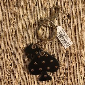 Kate Spade Studded Black Key Ring