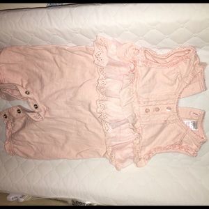 Baby girl romper Pink ruffle Next