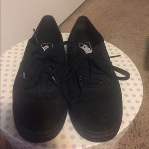 Black Vans Like New!!