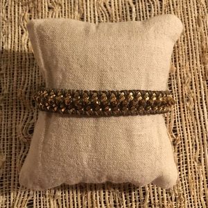 Stella & Dot Ella Brown/Gold Bracelet