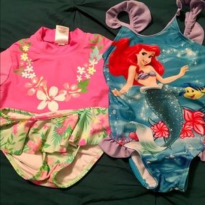 Bundle of 2 girls' swimsuits