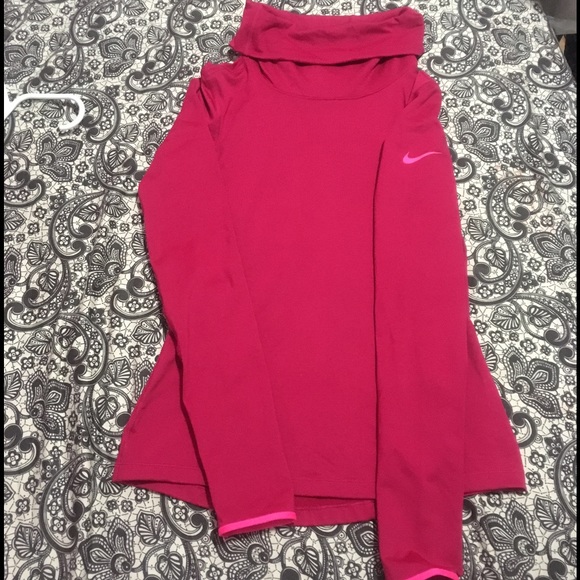 Nike hot pink dri fit long sleeve .