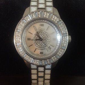White diamond Dior ladies watch
