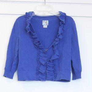 Anthropologie blue cardigan