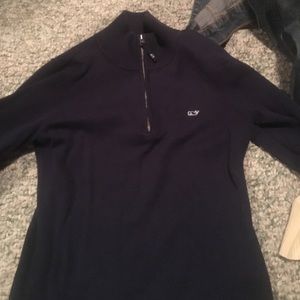 Blue Vinyard Vines quarter zip up