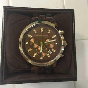 Michael Kors tortoise watch