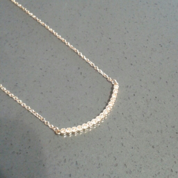 Multi Diamond gold necklace