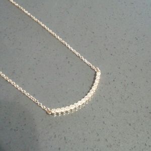 Multi Diamond gold necklace