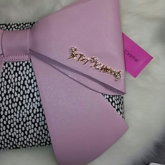 🎀🎀3x HP🎀🎀 Betsey Johnson big bow clutch - Picture 2 of 4