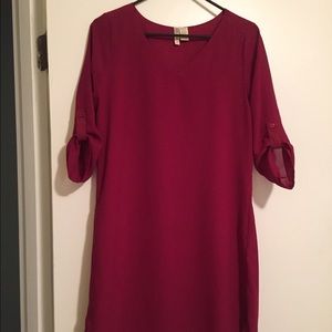 Cranberry sheath dress!