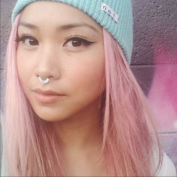 Other - New faux Septum silver color nose ring