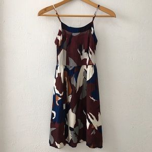 Loft Abstract Mural Dress