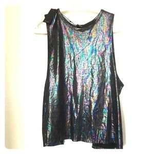 Intergalactic Hologram Backless Nasty Gal Top