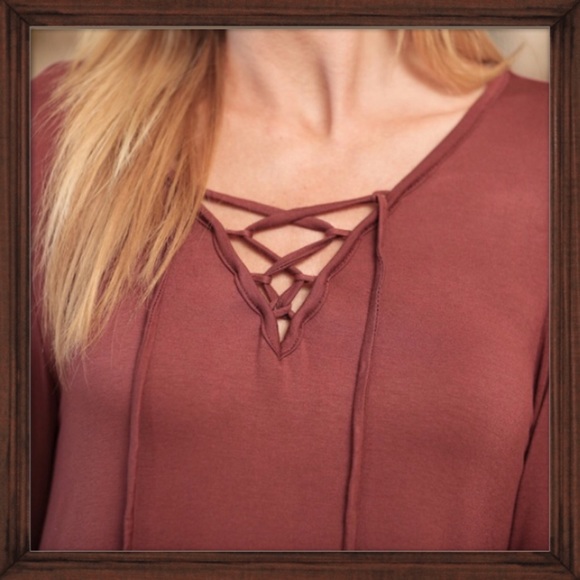 2X HP: Boho Bell Lace Up Dress - Picture 3 of 3