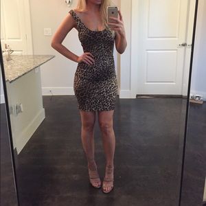 Alice + Olivia Leopard Print Mini Dress
