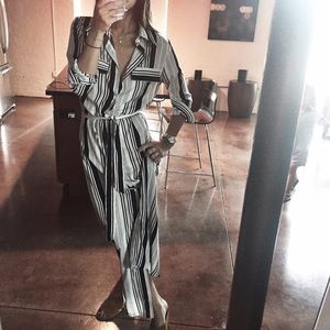 Maxi shirt dress