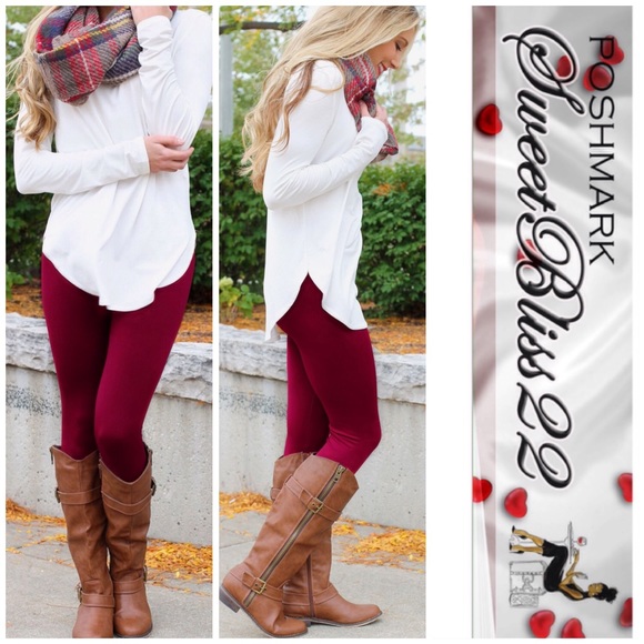 💋Tummy Tuck Control High Waist Fleece Leggings💋 - Picture 2 of 3