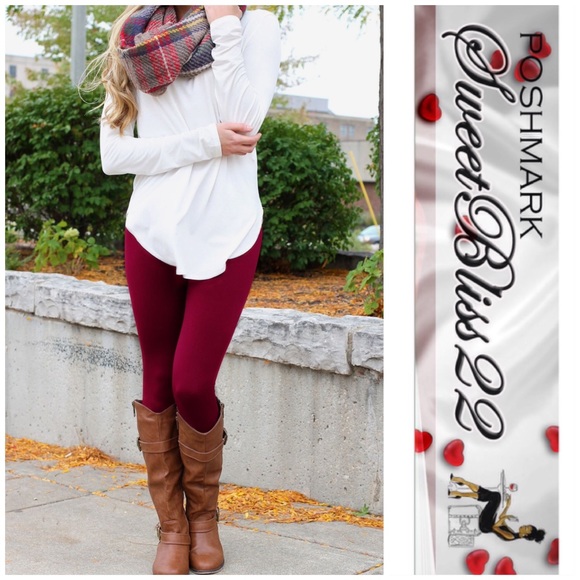 💋Tummy Tuck Control High Waist Fleece Leggings💋 - Picture 3 of 3