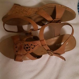 Leather wedges