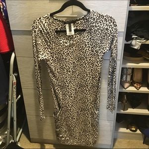 BCBG MaxAzria Leopard Knit Dress S